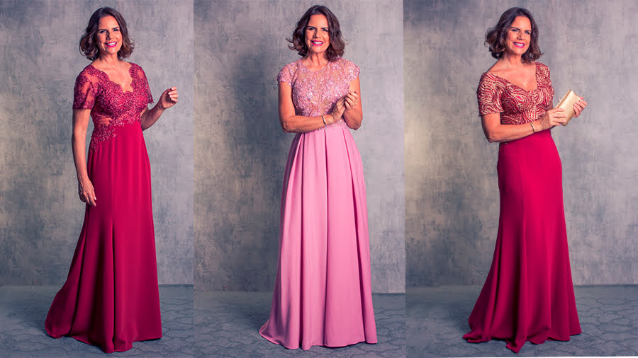 vestido longo mãe do noivo