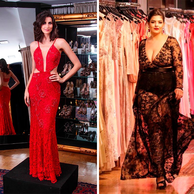 vestidos super decotados