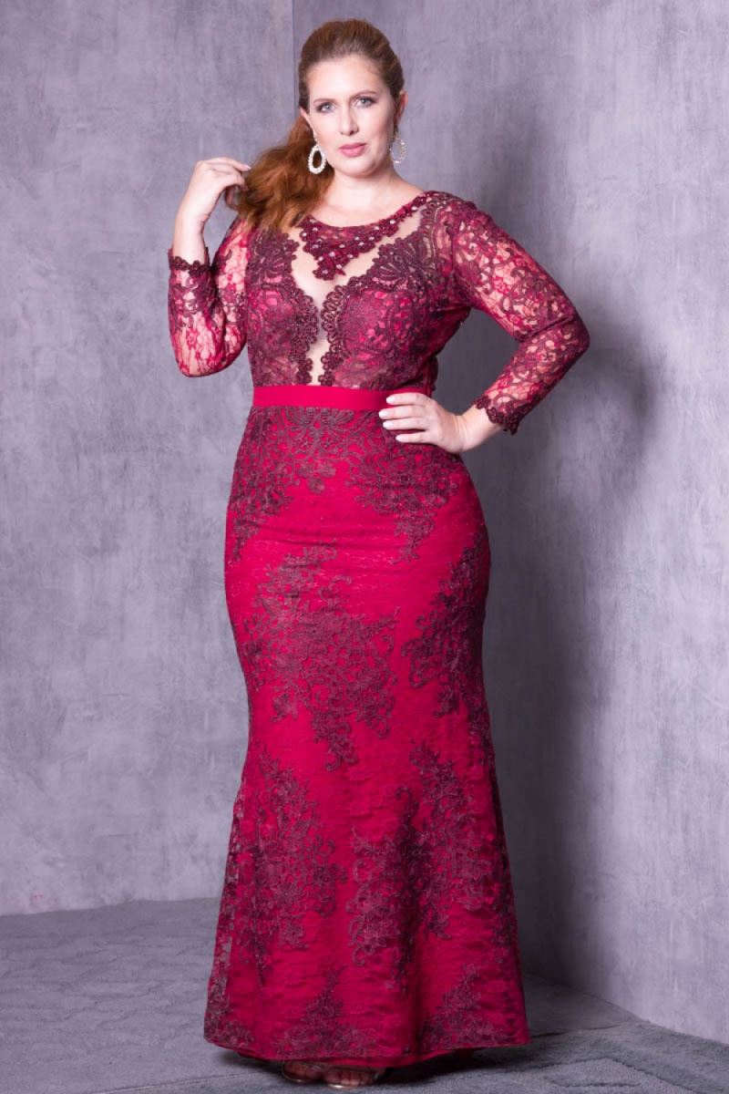 vestido sereia madrinha plus size