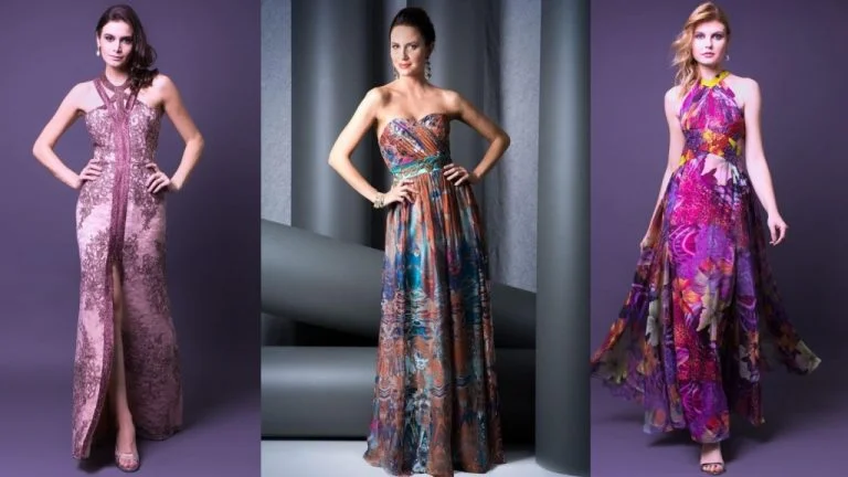 Como usar estampas em vestidos de festas
