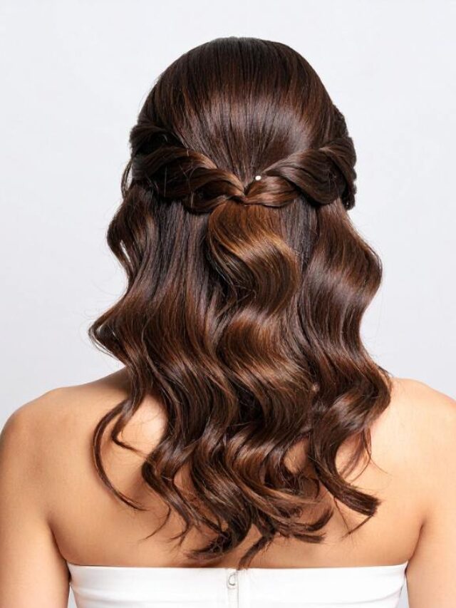 Como combinar o decote do vestido de festa com seu penteado