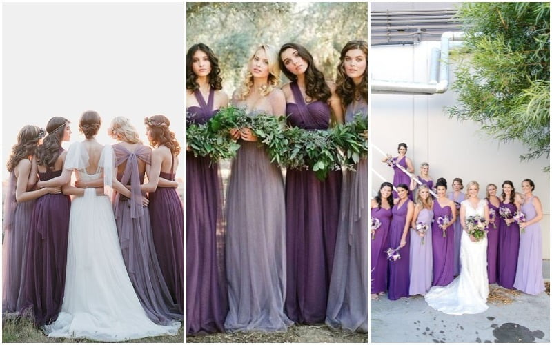 vestido madrinha violeta