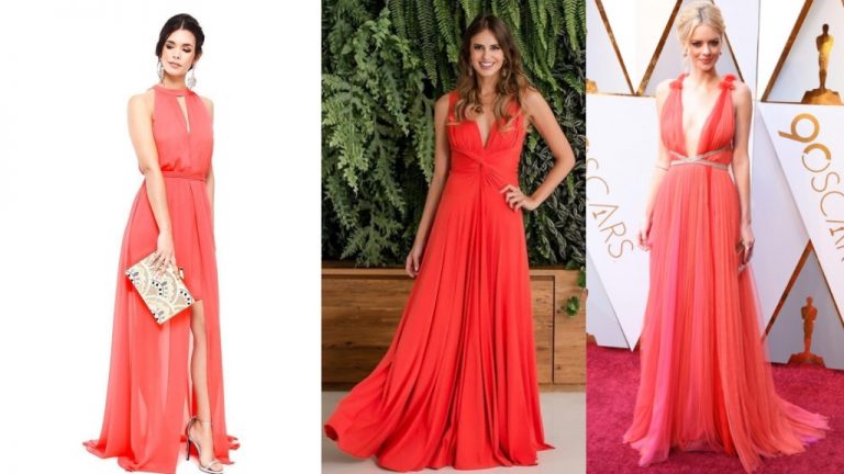 Aprenda a usar a Living Coral, a cor da Pantone 2019 em seus Vestidos de Festas