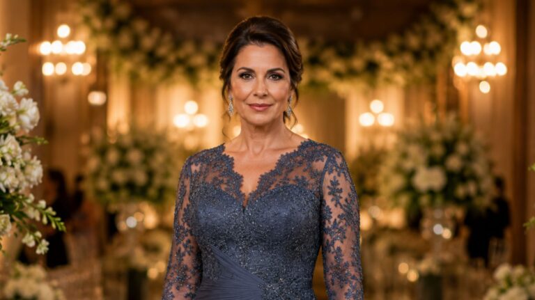 mãe do noivo com vestido azul arthur caliman