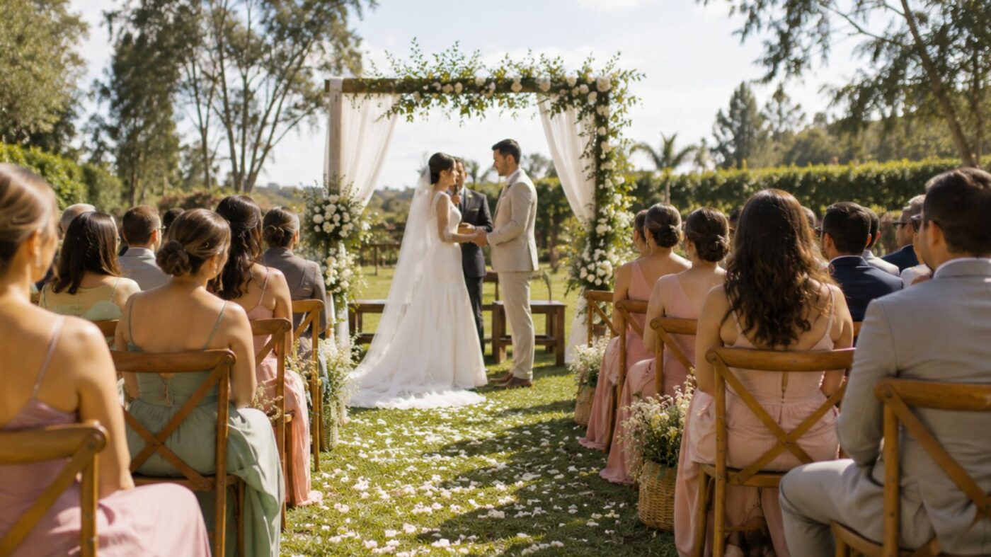 casamento durante o dia