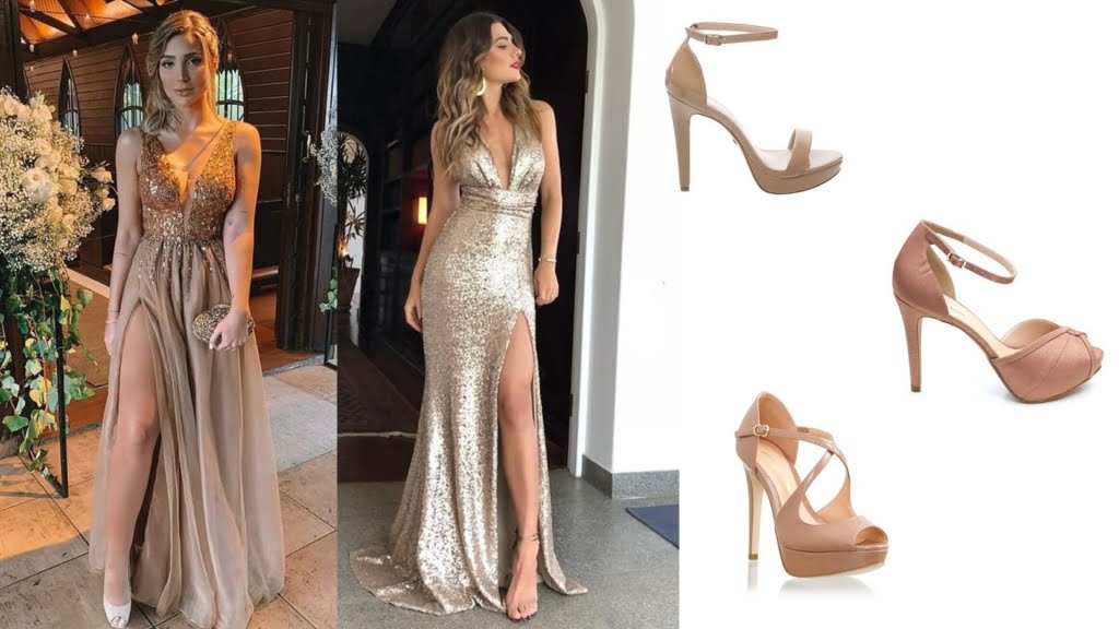 vestidos e sapatos para festa de casamento