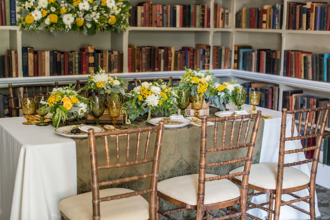 Mini Wedding em uma livraria