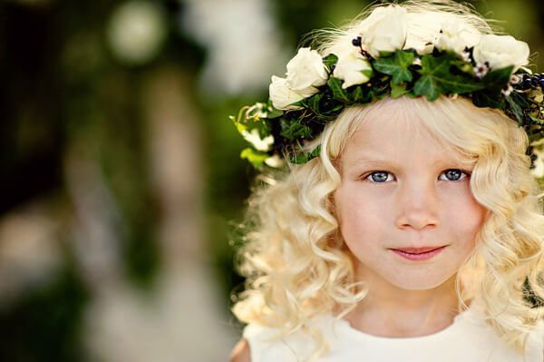 Penteado solto para daminha 