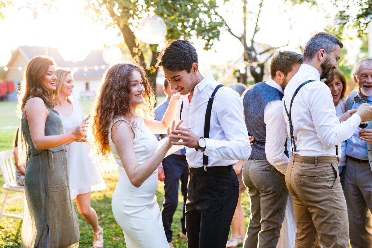 convidados em um casamento