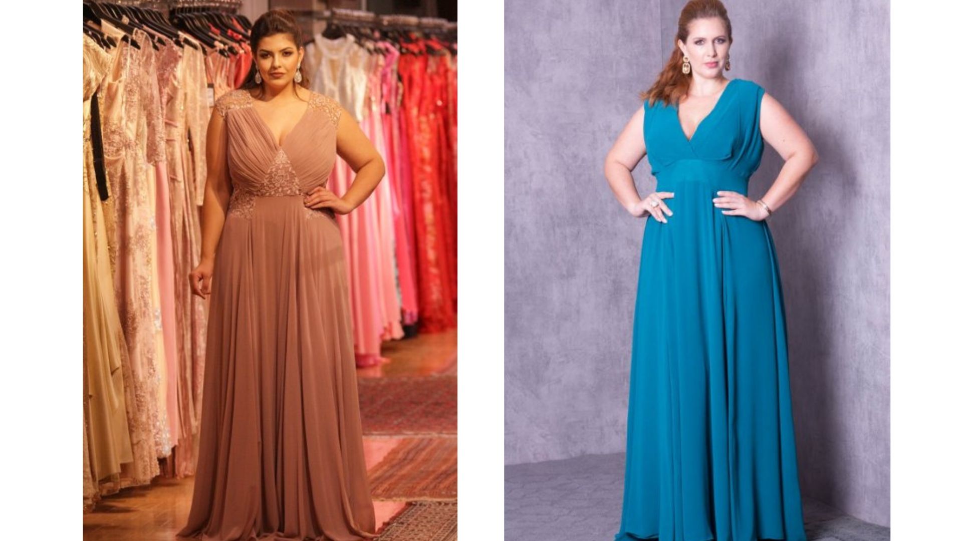 vestido plus size para casamento na praia