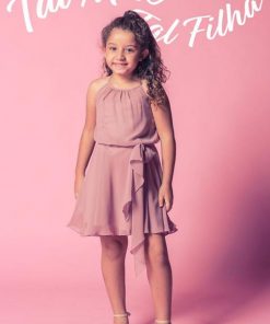 Vestido de Festa Infantil coordenado tal mãe tal filha Cherrie