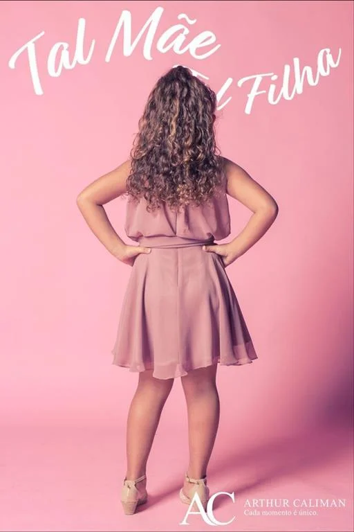 Vestido de Festa Infantil coordenado tal mãe tal filha Cherrie