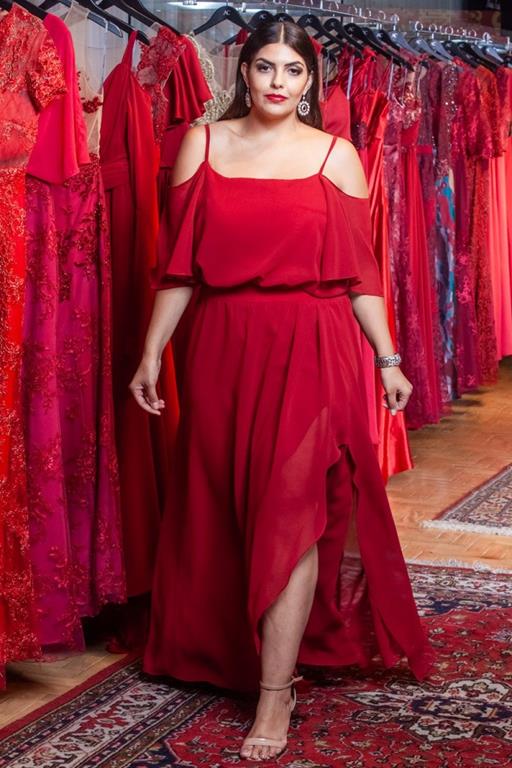 madrinha plus size marsala