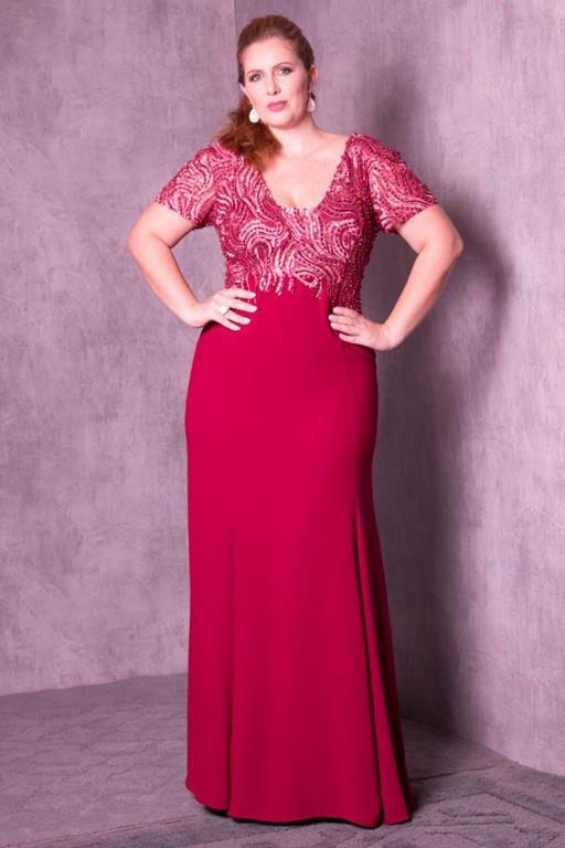 Vestido de Festa Red Curvy