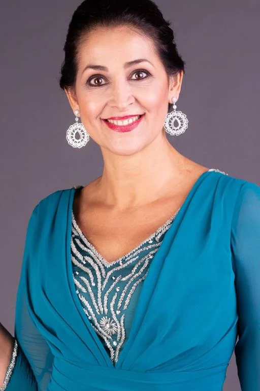 Vestido de Festa Longo Azul Danúbio com Mangas