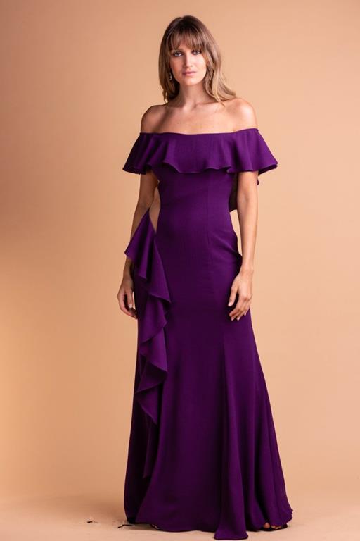 Vestidos de festa longo roxo cheap