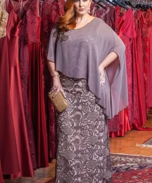 Vestido de Festa Longo Plus Size Tubo Regata