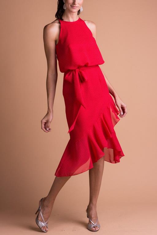 vestido de festa frente unica curto