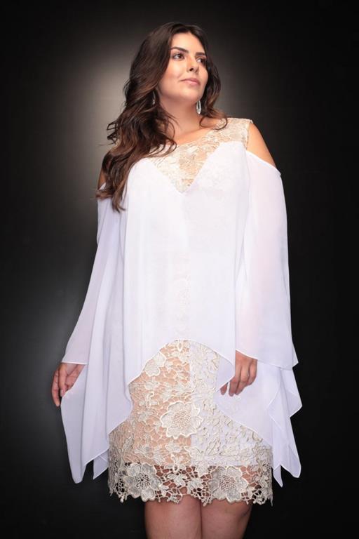 Vestido de Festa Plus Size de Réveillon Lilian Cabral