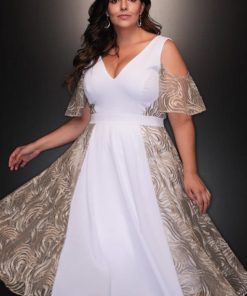 Vestido de Festa Plus Size de Réveillon Nanda Costa