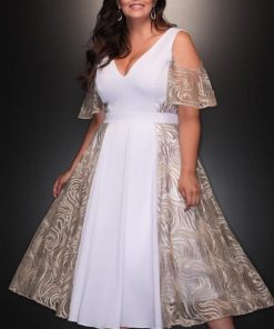 Vestido de Festa Plus Size de Réveillon Nanda Costa