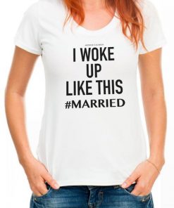Camiseta branca para noiva #married