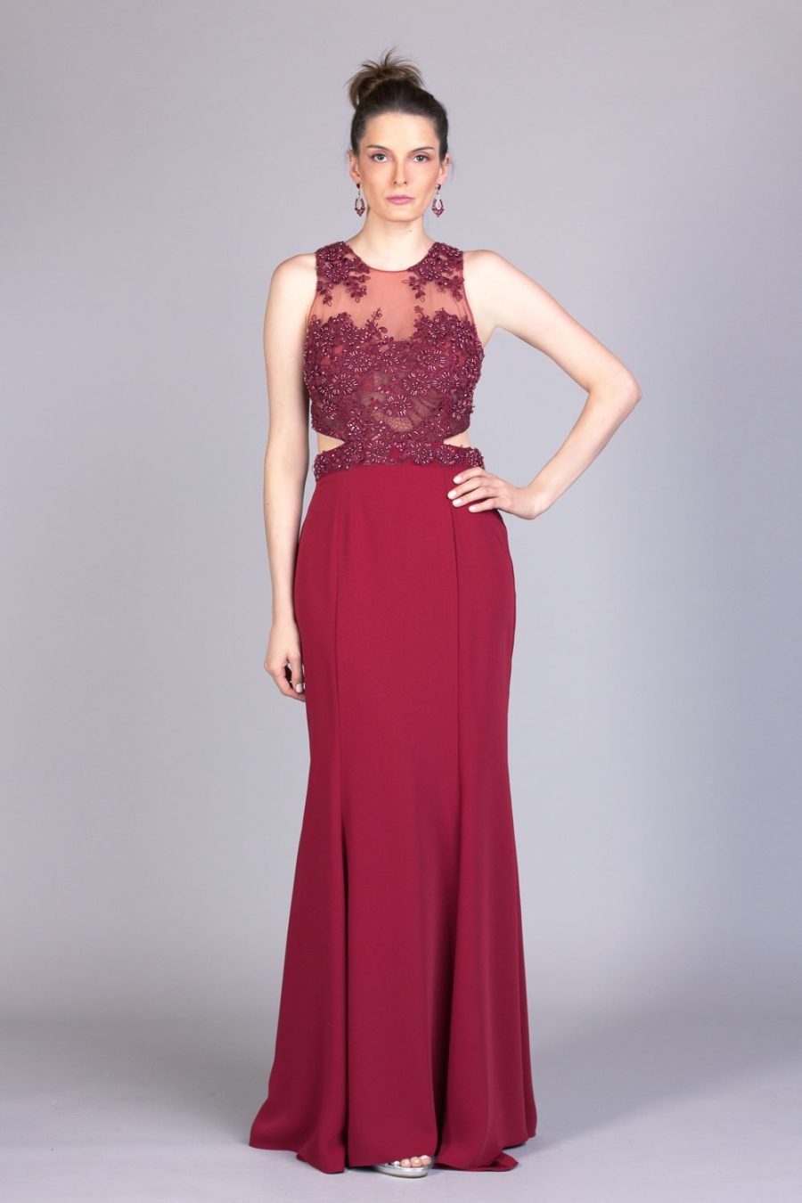 Vestido de festa marsala latina