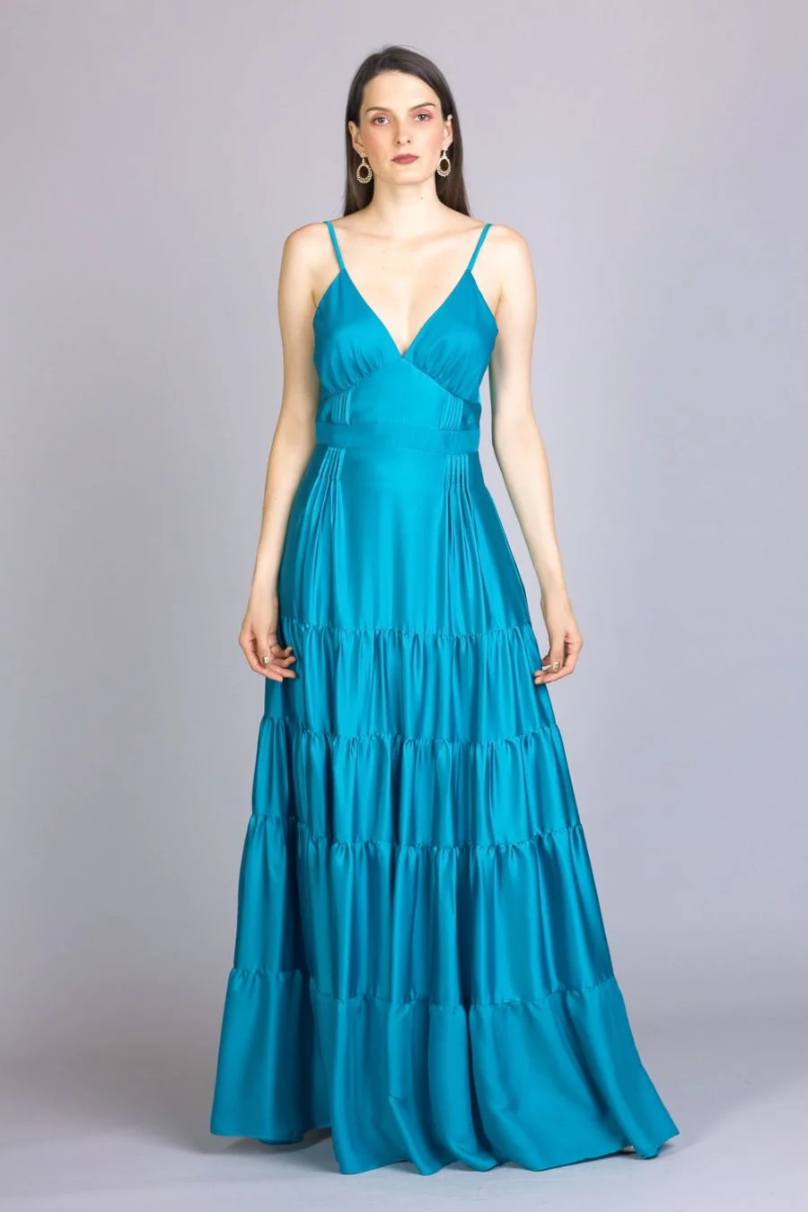 Vestido de festa martina azul
