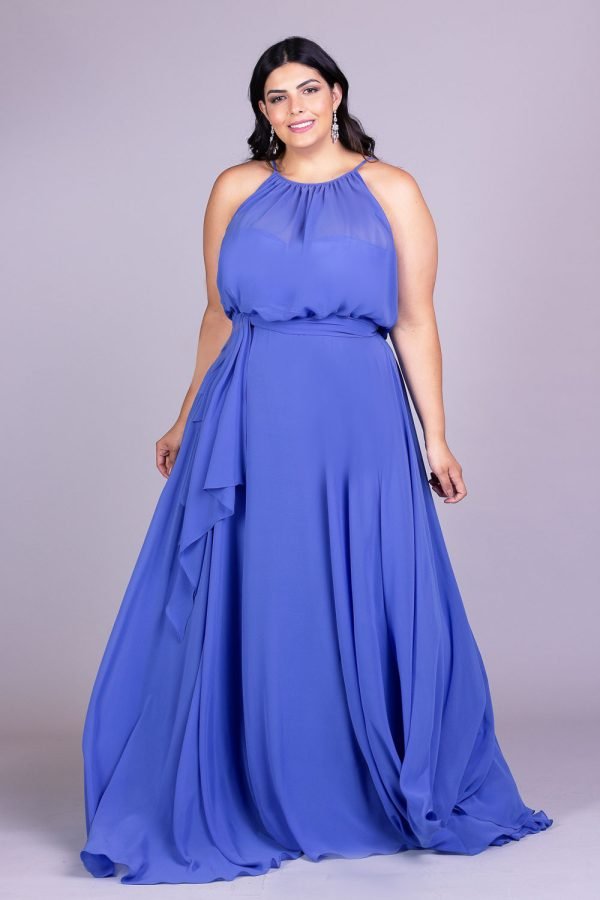 Vestido de festa plus size thaliah