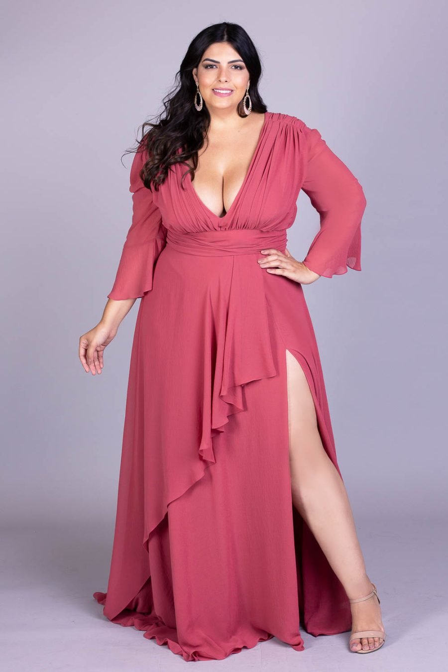 Vestido de Festa Plus Size Cellico