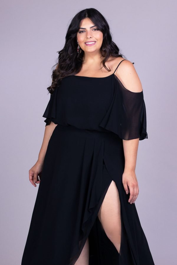 Vestido de festa plus size latifah