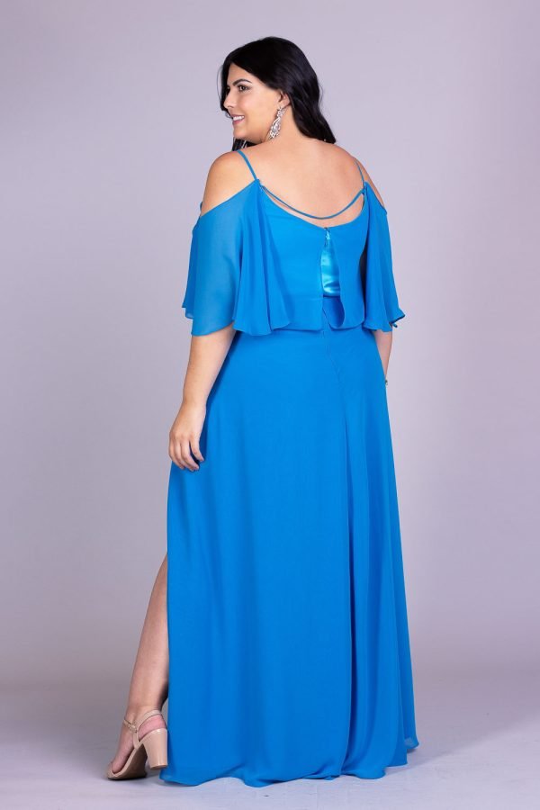 Vestido de festa plus size longo kate