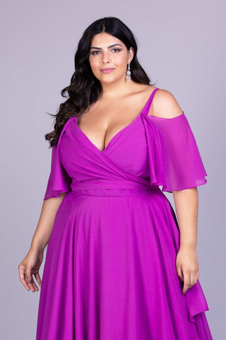 Vestido de festa plus size madame kim