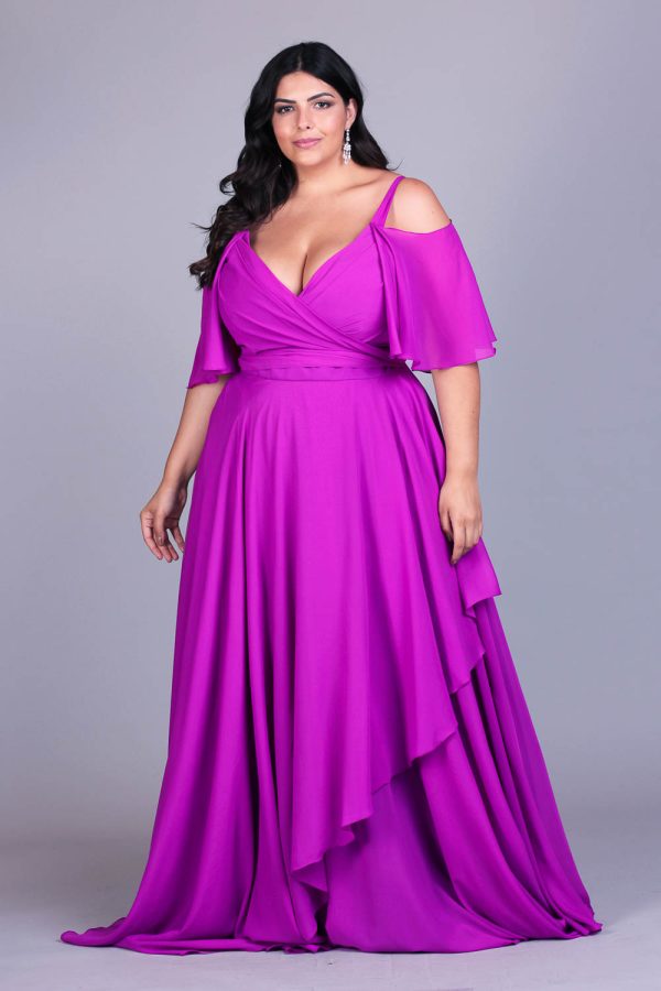 Vestido de festa plus size madame kim