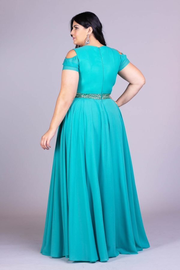 Vestido de festa plus size sky