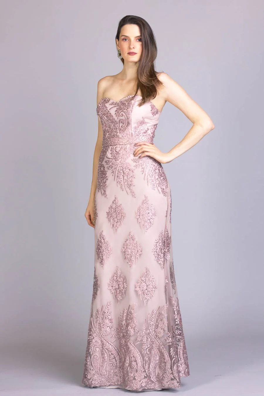 Vestido de festa em renda susy