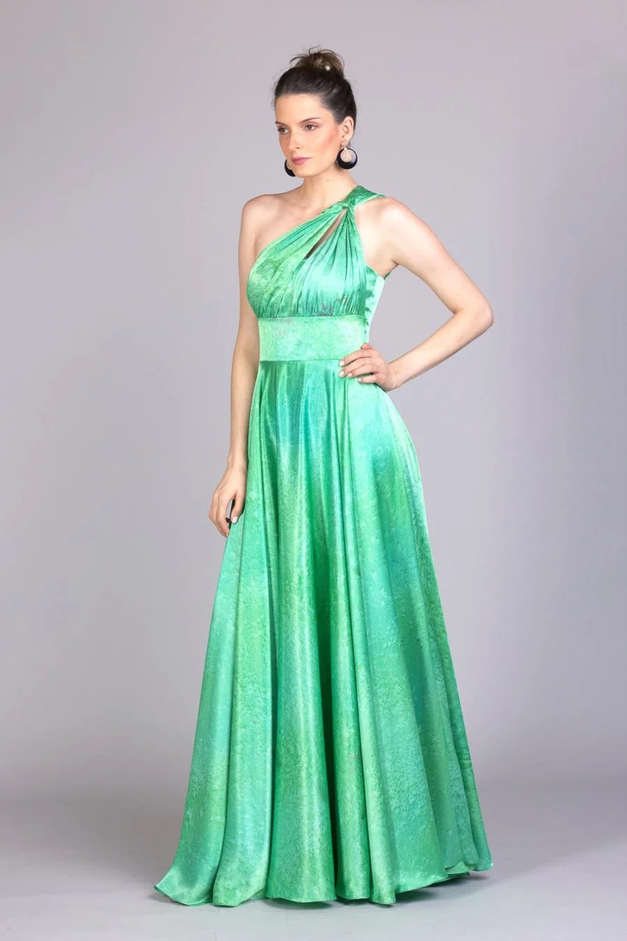 Vestido de festa estampado veridiana