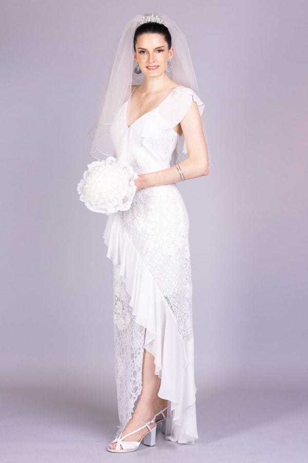 Vestido de noiva casamento civil larissa