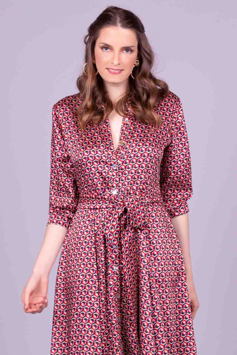 Vestido midi estampado jessika