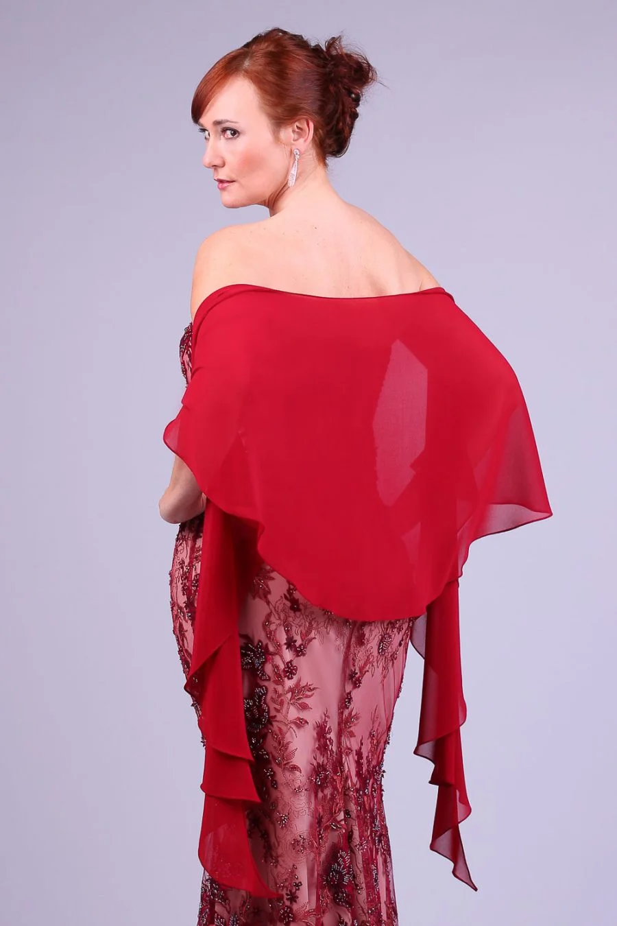Vestido de festa marsala gloria calfath