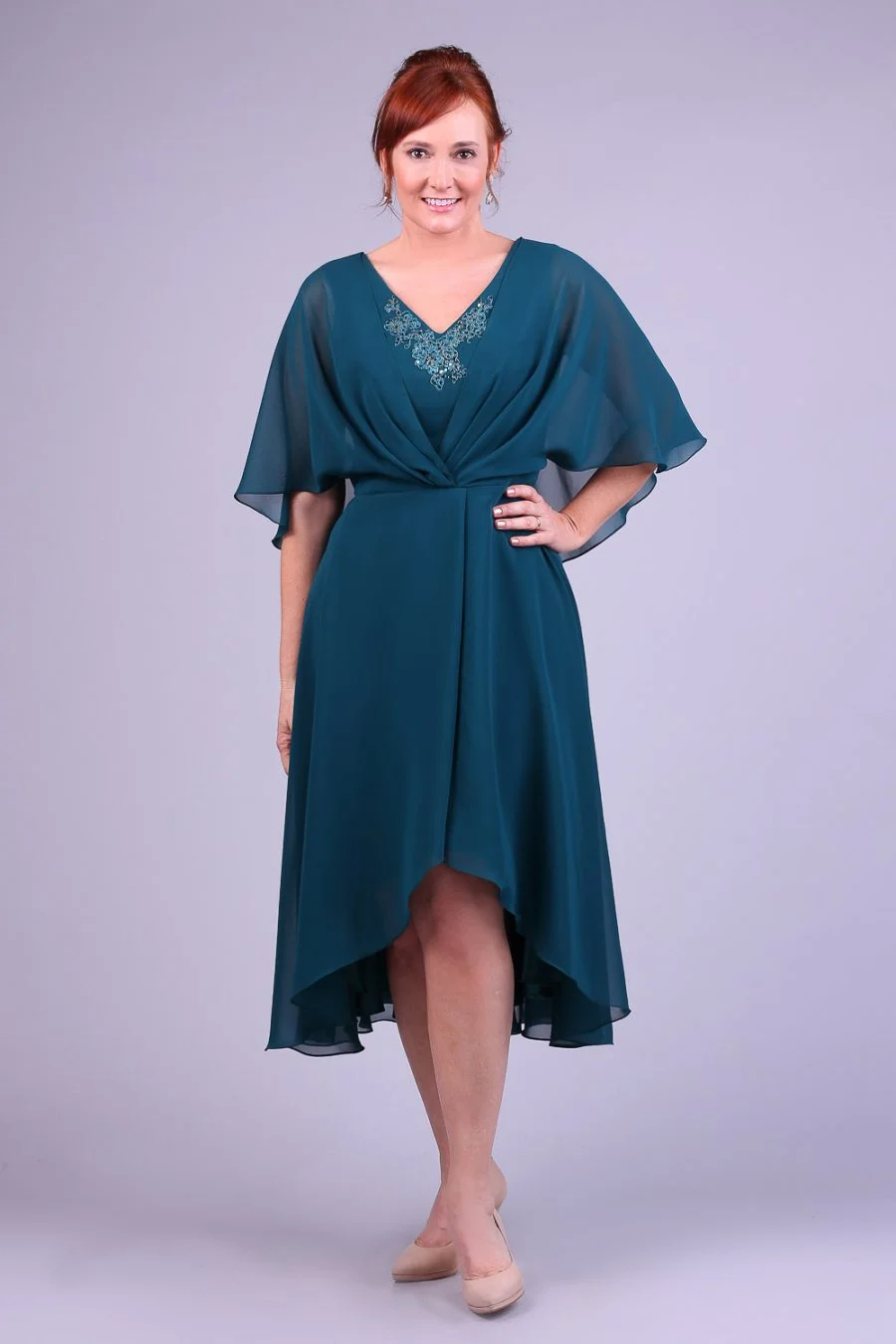 Vestido de festa midi rubia