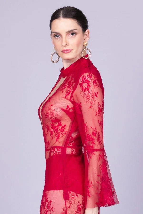 Vestido de festa scarlet stone