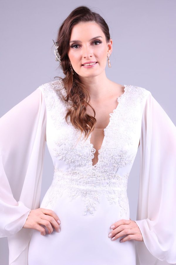 Vestido de noiva midi fly