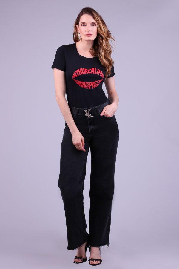 Camiseta preta kiss