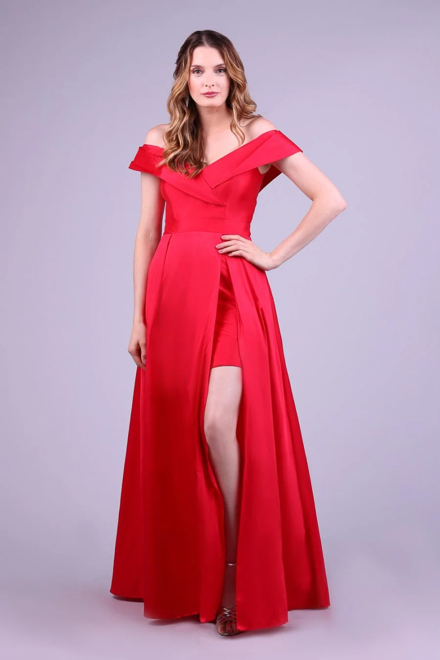 Vestido de festa vermelho Ludy Diniz