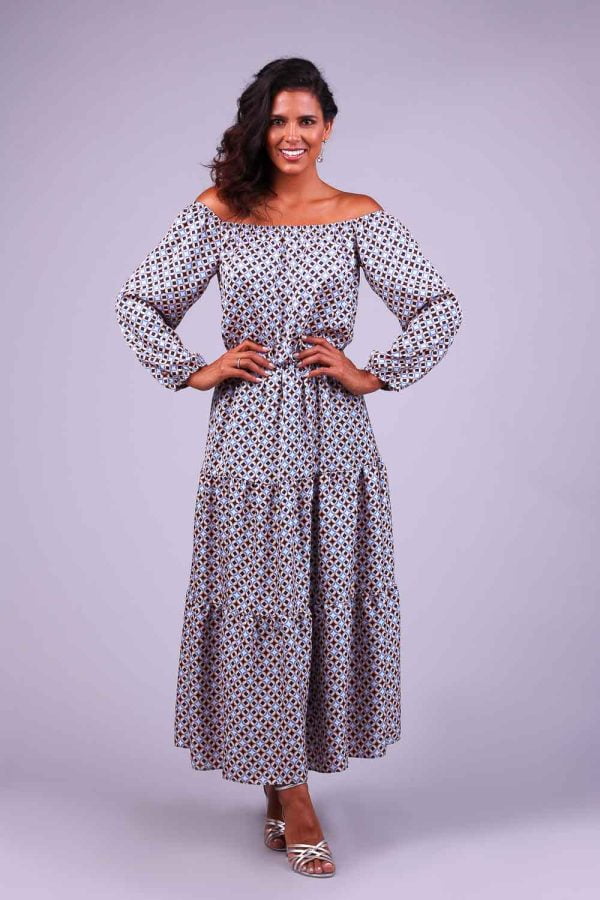 Vestido midi estampado bardoux bliss