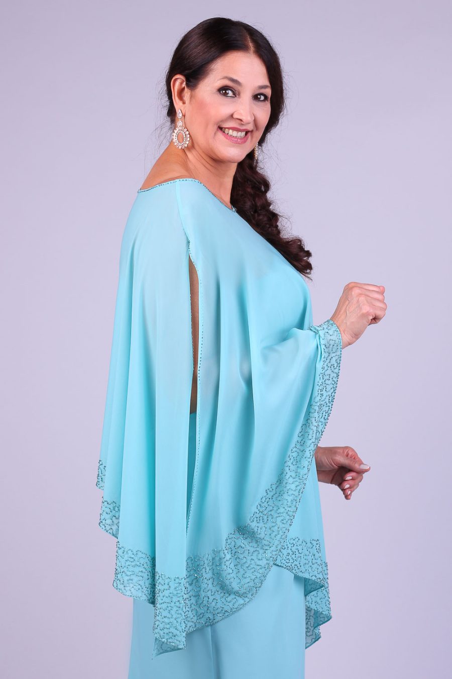 Vestido para mãe de noiva Silvia Abravanel