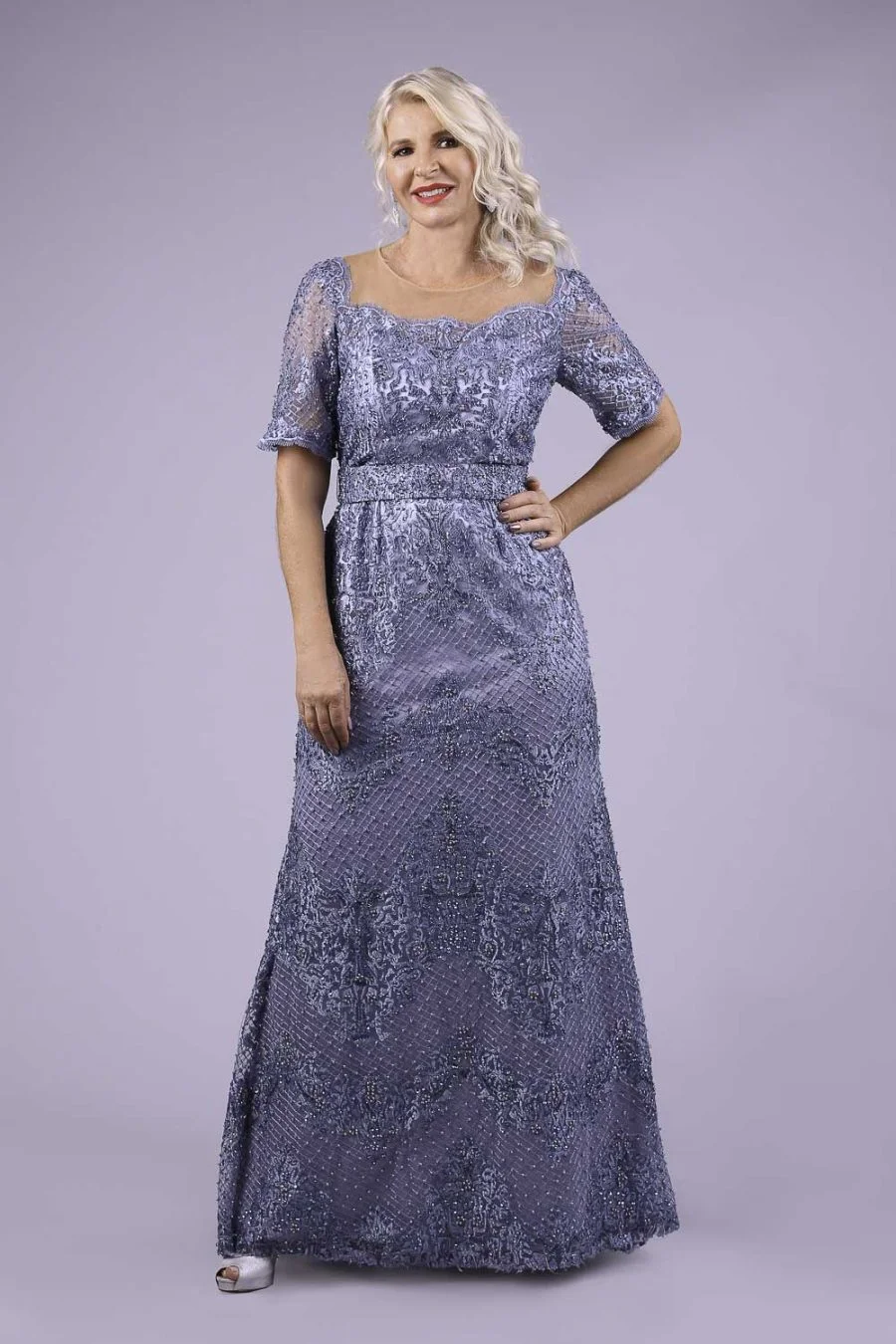 Vestido de festa para mãe do noivo Claudete Troiano