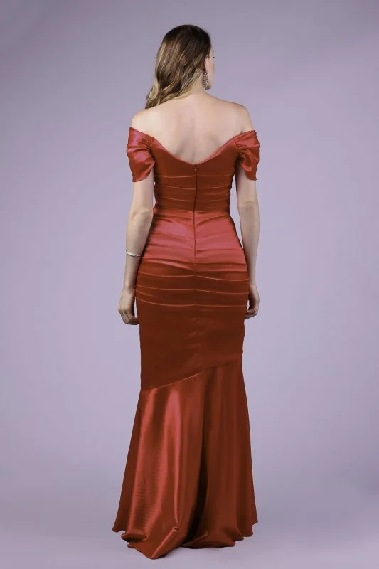 Vestido de festa vermelho teca azzis