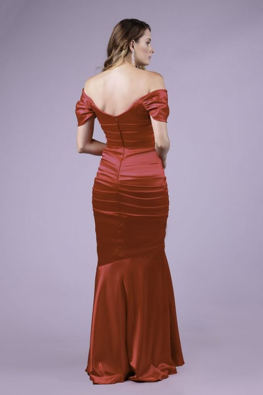 Vestido de festa vermelho teca azzis